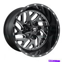 ホイール 4本セット 20x12燃料D581トリトン8x6.5/8x165.1 -43グロスブラックミリングホイールリムセット(4)1 20x12 Fuel D...