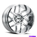 ホイール 4本セット 24x12 Vision 360 Sliver 5x5.5/5x139.7 -51クロムホイールリムセット(4)108 24x12 Vis...