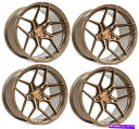 ホイール 4本セット 20x9/20x11 Rohana RFX11 5x120 20/28ブラシ付きブロンズホイールリムセット(4)74.1 20x9/20x11 Rohana RFX11 5x120 20/28 Brushed Bronze Wheels Rims Set(4) 74.1(2)