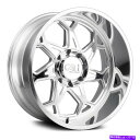 ホイール 4本セット 24x12 Cali Off -Road 9111 SevenFold 8x6.5/8x165.1 -51ポリッシュホイールリムセット(4...