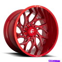 ホイール　4本セット 22x12 Fuel D742 Runner 5x5/5x127 -44 Red Milled Wheels Rimsセット（4）71.5 22x12 Fuel D742 Runner 5x5/5x127 -44 Red Milled Wheels Rims Set(4) 71.5