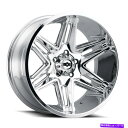 ホイール 4本セット 24x12 Vision 363 Razor 8x6.5/8x165.1 -51クロムホイールリムセット(4)125.2 24x12 Vision 363 Razor 8x6.5/8x165.1 -51 Chrome Wheels Rims Set(4) 125.2