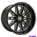 ホイール 4本セット 20x12敵対的なH126マニアック5x5.5/5x139.7 -44ブラックミリングホイールリムセット(4)87 20x12 Hostile H126 Maniac 5x5.5/5x139.7 -44 Black Milled Wheels Rims Set(4) 87(2)