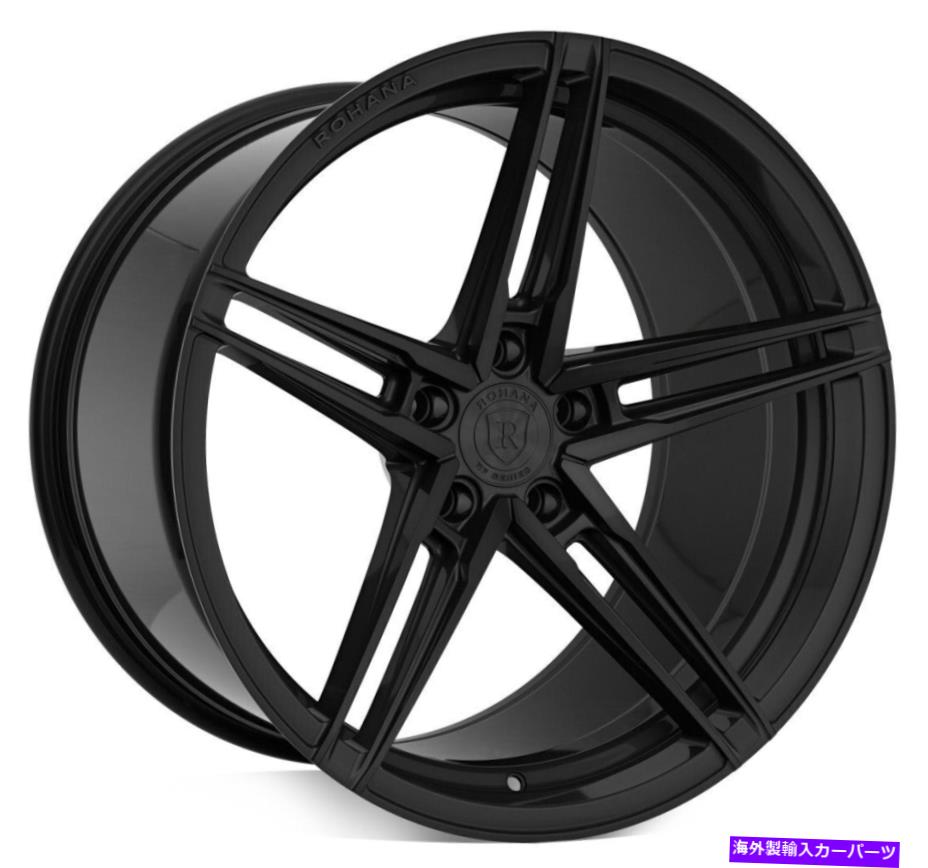 ۥ롡4ܥå 20x9 rohana rfx15 5x112 45֥åۥॻåȡ466.56 20x9 Rohana RFX15 5x112 45 Black Wheels Rims Set(4) 66.56