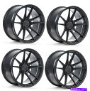 ホイール 4本セット 19x8.5/19x9.5 Rohana RFX2 5x114.3 35/40ブラックホイールリムセット(4)73.1 19x8.5/19...