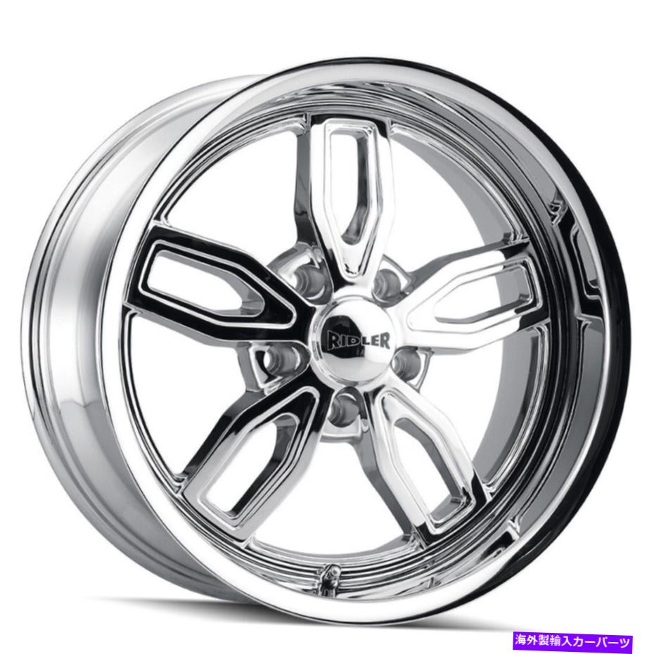 ホイール　4本セット 20x8.5 Ridler 608 5x4.75/5x120.65 0クロムホイールリムセット（4）72.62 20x8.5 Ridler 608 5x4.75/5x120.65 0 Chrome Wheels Rims Set(4) 72.62