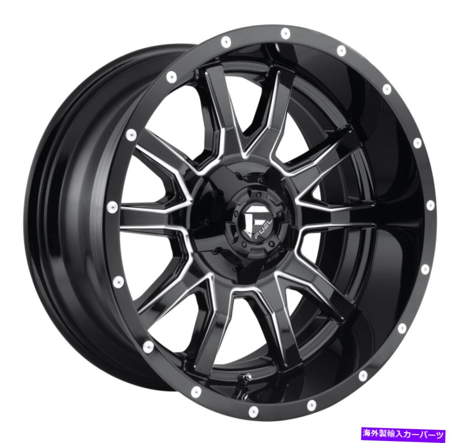 ホイール　4本セット 22x12 Fuel D627 Vandal 8x170 -43 Gloss Black Milled Wheels Rimsセット（4）125.1 22x12 Fuel D627 Vandal 8x170 -43 Gloss Black Milled Wheels Rims Set(4) 125.1