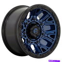 ホイール 4本セット 20x10燃料D827トラクション6x135 -18ダークブルーブラックリングホイールリムセット(4)87.1 20x10 Fuel D827 Traction 6x135 -18 Dark Blue Black Ring Wheels Rims Set(4) 87.1(2)