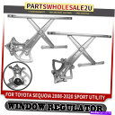 Window Regulator Honda Sequoia 2008 2009-2020 SUVの2x後部左＆右のパワーウィンドウレギュレーター 2x Rear Left Right Power Window Regulator for Honda Sequoia 2008 2009-2020 SUV