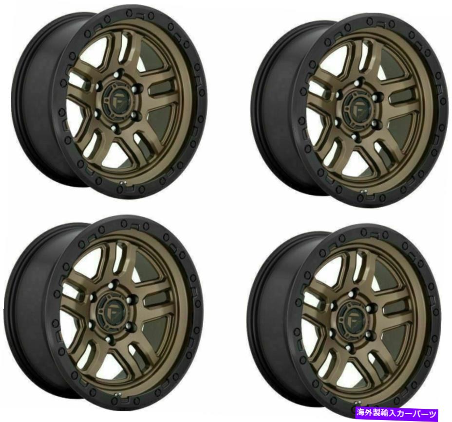 ホイール　4本セット セット4 18 "燃料D702弾薬18x9ブロンズブラックビーズリング6x135トラックホイール20mm Set 4 18" Fuel D702 Ammo 18x9 Bronze Black Bead Ring 6X135 Truck Wheels 20mm