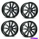 ホイール 4本セット セット4 17 "Platinum 458bk Prophecy 17x8 5x100 Gloss Black w/ clear-coat 35mmリム Set 4 17" Platinum 458BK Prophecy 17X8 5x100 Gloss Black w/ Clear-Coat 35mm Rims
