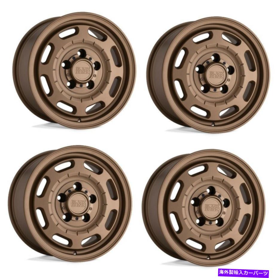 ホイール　4本セット セット4 16 "ブラックサイノバンドリアマットブロンズ16x8 6x130ホイール38mmリム..