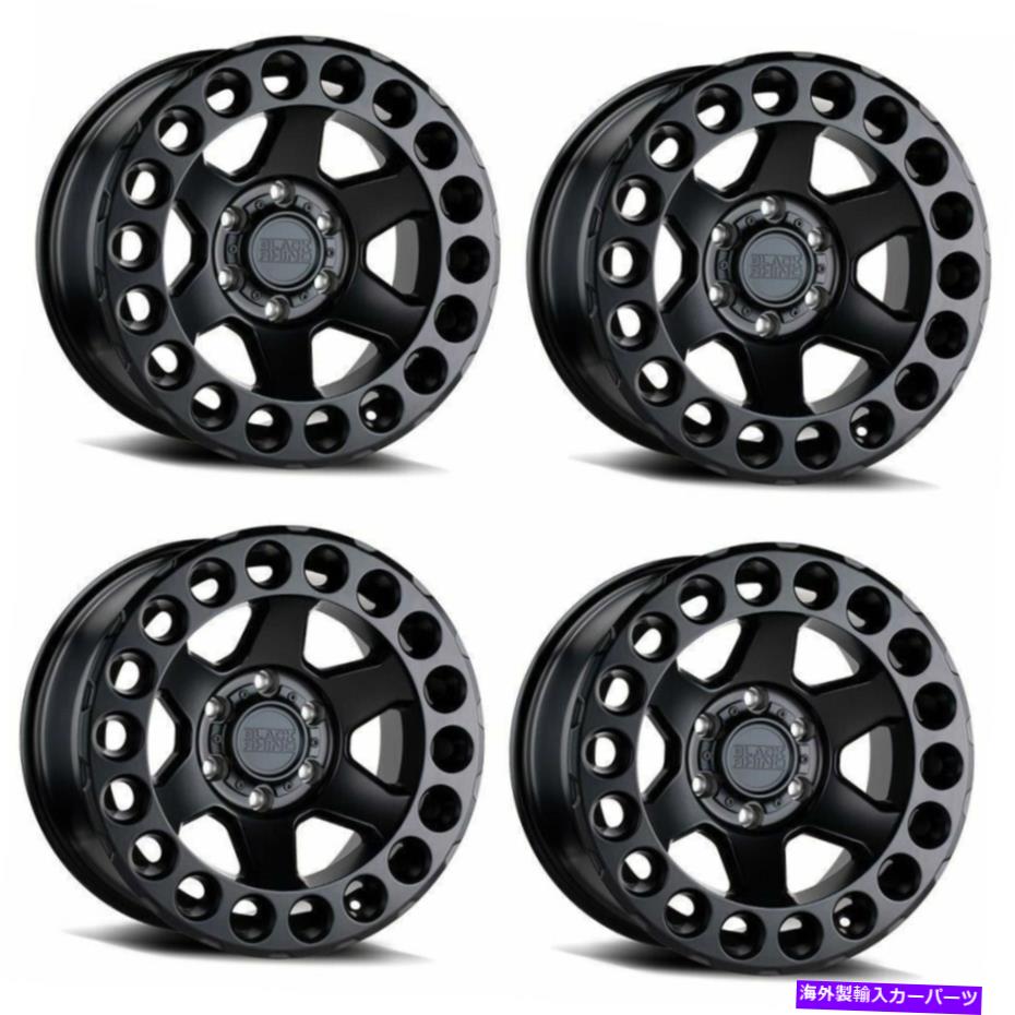 ホイール　4本セット セット4 18 "ブラックサイオデッサ18x9.5マットブラック6x120ホイール12mmトラッ..