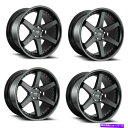 ホイール 4本セット セット4 18 "ニッチM192 Altair 18x8.5光沢ブラックマット5x120ホイール35mmリム Set 4 18" Niche M192 Altair 18x8.5 Gloss Black Matte 5x120 Wheels 35mm Rims