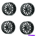 ホイール 4本セット セット4 20 "Mayhem Cogent Matteブラックホイール20x9 6x135 6x5.5トラックSUVリム18mm Set 4 20" Mayhem Cogent Matte Black Wheels 20x9 6x135 6x5.5 Truck SUV Rims 18mm
