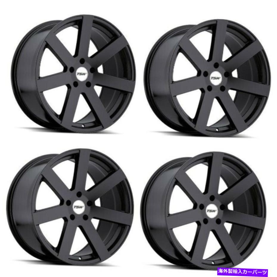 ホイール　4本セット セット4 19 "TSWバルド19x9.5マットブラック5x4.5ホイール20mmトラックSUVリム Set 4 19" TSW Bardo 19x9.5 Matte Black 5x4.5 Wheels 20mm Truck SUV Rims