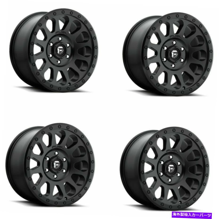 ホイール　4本セット セット4 18 "燃料D579ベクトル18x9マットブラック8x180ホイール +20mmトラック8ラグリム Set 4 18" Fuel D579 Vector 18x9 Matte Black 8x180 Wheels +20mm Truck8 Lug Rims