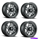 ホイール 4本セット セット4 15 "Fuel UTV D918 ANZA BL-オフロードのみガンメタル15x7 4x137ホイール13mm Set 4 15" Fuel UTV D918 Anza BL - Off Road Only Gun Metal 15x7 4x137 Wheels 13mm