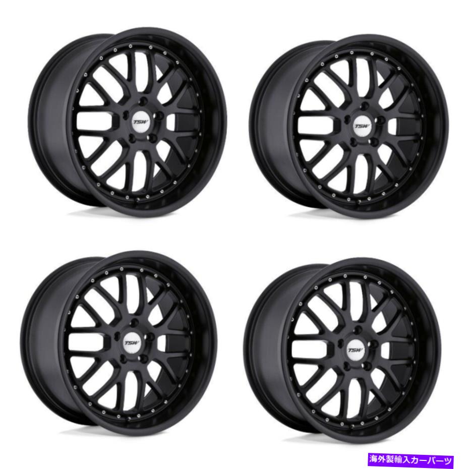 ホイール　4本セット セット4 20 "TSWバレンシアマットブラック20x10 5x120ホイール20mmリム Set 4 20" TSW Valencia Matte Black 20x10 5x120 Wheels 20mm Rims