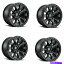 ホイール　4本セット セット4 18 "燃料D630戦術18x9マットブラック6x135ホイール +20mm 6ラグトラックリム Set 4 18" Fuel D630 Tactic 18x9 Matte Black 6x135 Wheels +20mm 6 Lug Truck RIms