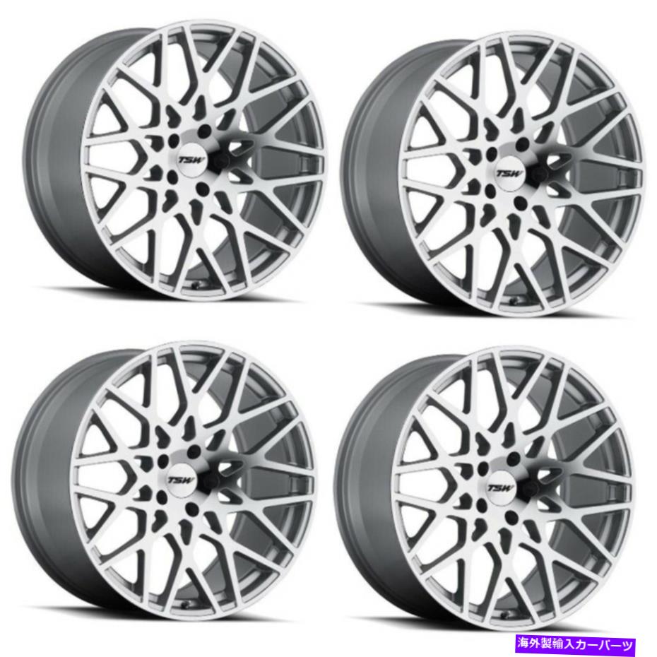 ホイール　4本セット セット4 19 "TSWベールシルバーミラーカットフェイス19x9.5 5x120ホイール40mmリ..
