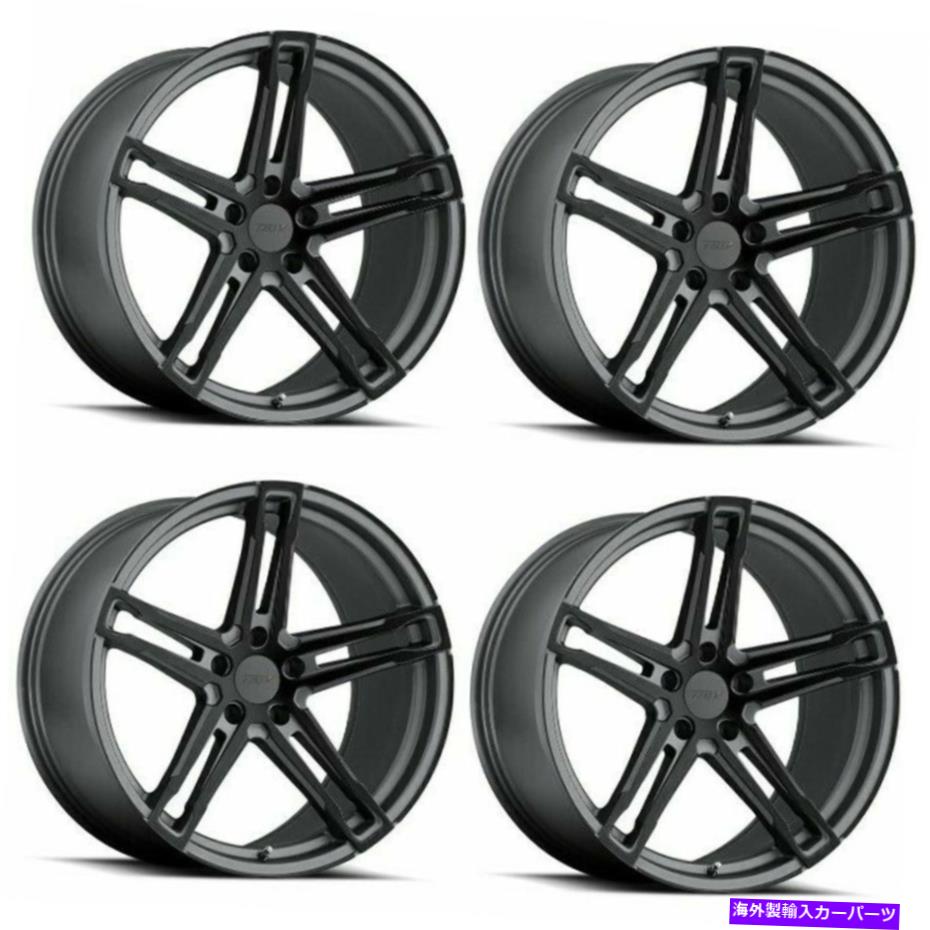 ホイール　4本セット セット4 18 "TSWメカニカ18x10.5マットガンメタルWブラックフェイス5x120ホイール..