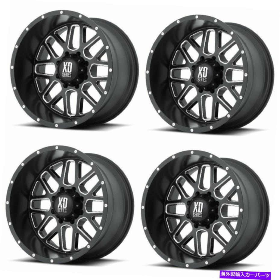 Set 4 20" XD Series XD820 Grenade Black Milled Wheels 20x9 6x5.5 18mm Chevy GMCカテゴリホイール　4本セット状態新品メーカー車種発送詳細全国一律 送料無料 （※北海道、沖縄、離島は省く）商品詳細輸入商品の為、英語表記となります。Condition: NewUPC: 885463106465Brand: XDModel: XD820 GRENADEMPN: XD82029068918Color: Satin Black MilledManufacturer Warranty: 1 Year Finish, Structural LifetimeManufacturer: Wheel ProsModel Number: 820Manufacturer Part Number: XD82029068918Rim Diameter: 20Bolt Pattern: 6X5.5Hub Bore: 106.25Offset: 18Surface Finish: SATIN BLACK MILLEDRim Width: 9Quantity: 4Aspect Ratio: 0.00Number of Bolts: 6Rim Structure: One PieceQuantity Included: 4Type: Custom WheelsWarranty: 1 Year Finish, Structural Lifetime《ご注文前にご確認ください》■海外輸入品の為、NC・NRでお願い致します。■取り付け説明書は基本的に付属しておりません。お取付に関しましては専門の業者様とご相談お願いいたします。■通常2〜4週間でのお届けを予定をしておりますが、天候、通関、国際事情により輸送便の遅延が発生する可能性や、仕入・輸送費高騰や通関診査追加等による価格のご相談の可能性もございますことご了承いただいております。■海外メーカーの注文状況次第では在庫切れの場合もございます。その場合は弊社都合にてキャンセルとなります。■配送遅延、商品違い等によってお客様に追加料金が発生した場合や取付け時に必要な加工費や追加部品等の、商品代金以外の弊社へのご請求には一切応じかねます。■弊社は海外パーツの輸入販売業のため、製品のお取り付けや加工についてのサポートは行っておりません。専門店様と解決をお願いしております。■大型商品に関しましては、配送会社の規定により個人宅への配送が困難な場合がございます。その場合は、会社や倉庫、最寄りの営業所での受け取りをお願いする場合がございます。■輸入消費税が追加課税される場合もございます。その場合はお客様側で輸入業者へ輸入消費税のお支払いのご負担をお願いする場合がございます。■商品説明文中に英語にて”保証”関する記載があっても適応はされませんのでご了承ください。■海外倉庫から到着した製品を、再度国内で検品を行い、日本郵便または佐川急便にて発送となります。■初期不良の場合は商品到着後7日以内にご連絡下さいませ。■輸入商品のためイメージ違いやご注文間違い当のお客様都合ご返品はお断りをさせていただいておりますが、弊社条件を満たしている場合はご購入金額の30％の手数料を頂いた場合に限りご返品をお受けできる場合もございます。(ご注文と同時に商品のお取り寄せが開始するため)（30％の内訳は、海外返送費用・関税・消費全負担分となります）■USパーツの輸入代行も行っておりますので、ショップに掲載されていない商品でもお探しする事が可能です。お気軽にお問い合わせ下さいませ。[輸入お取り寄せ品においてのご返品制度・保証制度等、弊社販売条件ページに詳細の記載がございますのでご覧くださいませ]&nbsp;