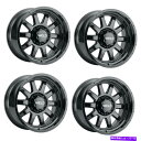 ホイール 4本セット セット4 18 "溶接オフロードステルス18x9グロスブラック8x180ホイール0mmリム Set 4 18" WELD Off-Road Stealth 18x9 Gloss Black 8x180 Wheels 0mm Rims