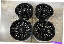 ホイール 4本セット セット4 22x10燃料ブリッツグロスブラックミリングホイール8x170リム Set 4 22x10 Fuel Blitz Gloss B...