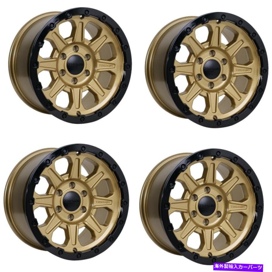 Set 4 17" Tremor 103 Impact Gloss Gold Gloss Black Lip Wheels 17x8.5 5x5 0mm Rimカテゴリホイール　4本セット状態新品メーカー車種発送詳細全国一律 送料無料 （※北海道、沖縄、離島は省く）商品詳細輸入商品の為、英語表記となります。Condition: NewBrand: TremorModel: ImpactMPN: 103-785730GBManufacturer Warranty: 1 Year Finish, Lifetime StructuralManufacturer: Tremor WheelsModel Number: 103Manufacturer Part Number: 103-785730GBRim Diameter: 17Bolt Pattern: 5x5 (5x127)Hub Bore: 78.1Offset: 0Surface Finish: Gloss Gold w/Gloss Black lipRim Width: 8.5Quantity: 4Aspect Ratio: 0.00Number of Bolts: 5Load Rating: 3400Quantity Included: 4Type: Custom WheelRim Structure: 1 Piece Alloy《ご注文前にご確認ください》■海外輸入品の為、NC・NRでお願い致します。■取り付け説明書は基本的に付属しておりません。お取付に関しましては専門の業者様とご相談お願いいたします。■通常2〜4週間でのお届けを予定をしておりますが、天候、通関、国際事情により輸送便の遅延が発生する可能性や、仕入・輸送費高騰や通関診査追加等による価格のご相談の可能性もございますことご了承いただいております。■海外メーカーの注文状況次第では在庫切れの場合もございます。その場合は弊社都合にてキャンセルとなります。■配送遅延、商品違い等によってお客様に追加料金が発生した場合や取付け時に必要な加工費や追加部品等の、商品代金以外の弊社へのご請求には一切応じかねます。■弊社は海外パーツの輸入販売業のため、製品のお取り付けや加工についてのサポートは行っておりません。専門店様と解決をお願いしております。■大型商品に関しましては、配送会社の規定により個人宅への配送が困難な場合がございます。その場合は、会社や倉庫、最寄りの営業所での受け取りをお願いする場合がございます。■輸入消費税が追加課税される場合もございます。その場合はお客様側で輸入業者へ輸入消費税のお支払いのご負担をお願いする場合がございます。■商品説明文中に英語にて”保証”関する記載があっても適応はされませんのでご了承ください。■海外倉庫から到着した製品を、再度国内で検品を行い、日本郵便または佐川急便にて発送となります。■初期不良の場合は商品到着後7日以内にご連絡下さいませ。■輸入商品のためイメージ違いやご注文間違い当のお客様都合ご返品はお断りをさせていただいておりますが、弊社条件を満たしている場合はご購入金額の30％の手数料を頂いた場合に限りご返品をお受けできる場合もございます。(ご注文と同時に商品のお取り寄せが開始するため)（30％の内訳は、海外返送費用・関税・消費全負担分となります）■USパーツの輸入代行も行っておりますので、ショップに掲載されていない商品でもお探しする事が可能です。お気軽にお問い合わせ下さいませ。[輸入お取り寄せ品においてのご返品制度・保証制度等、弊社販売条件ページに詳細の記載がございますのでご覧くださいませ]&nbsp;