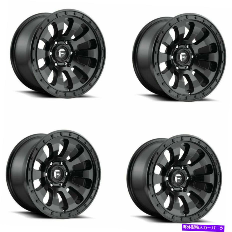 ホイール　4本セット セット4 18 "燃料D630戦術18x9マットブラック5x150ホイール +20mm 5ラグトラックリム Set 4 18" Fuel D630 Tactic 18x9 Matte Black 5x150 Wheels +20mm 5 Lug Truck RIms