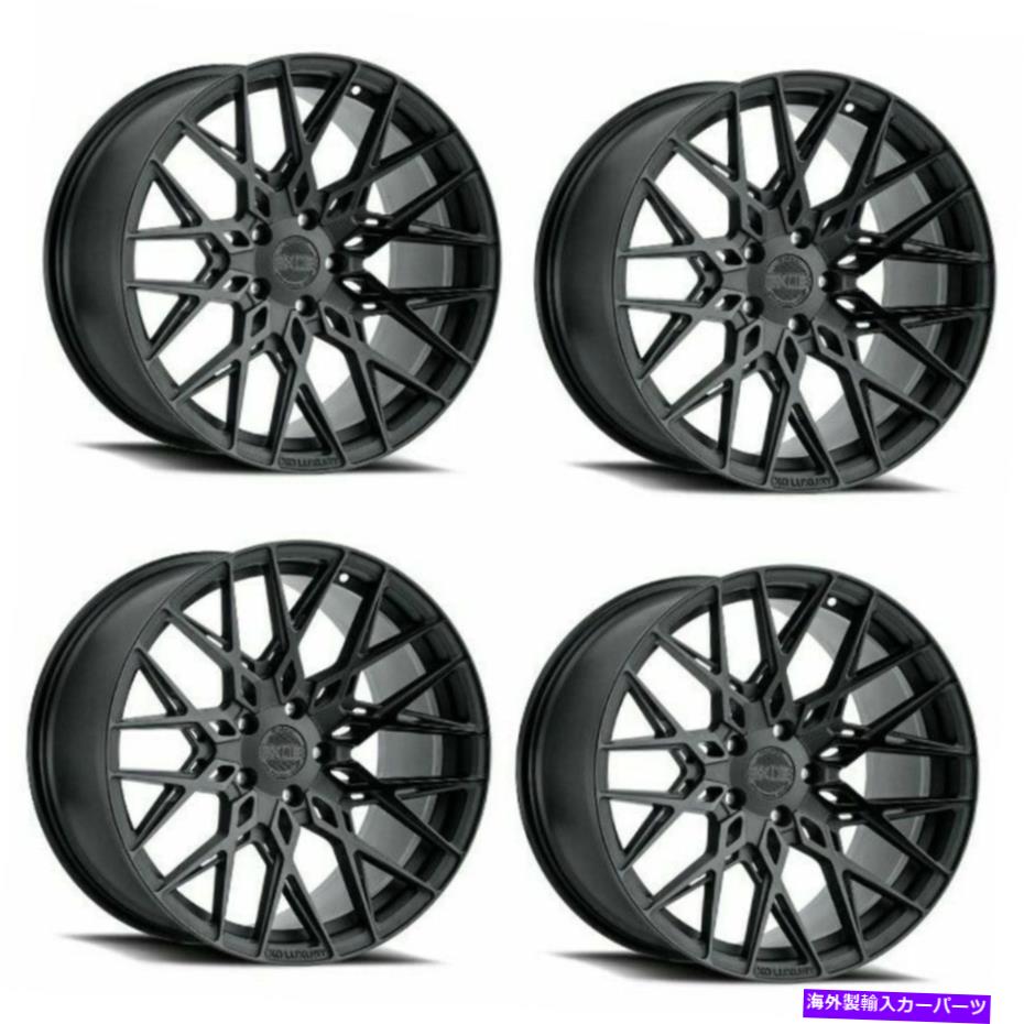 ホイール　4本セット セット4 20 "xo luxury phoenix 20x11ダブルブラック5x4.5ラグジュアリーホイール20mmリム Set 4 20" XO Luxury Phoenix 20x11 Double Black 5x4.5 Luxury Wheels 20mm Rims