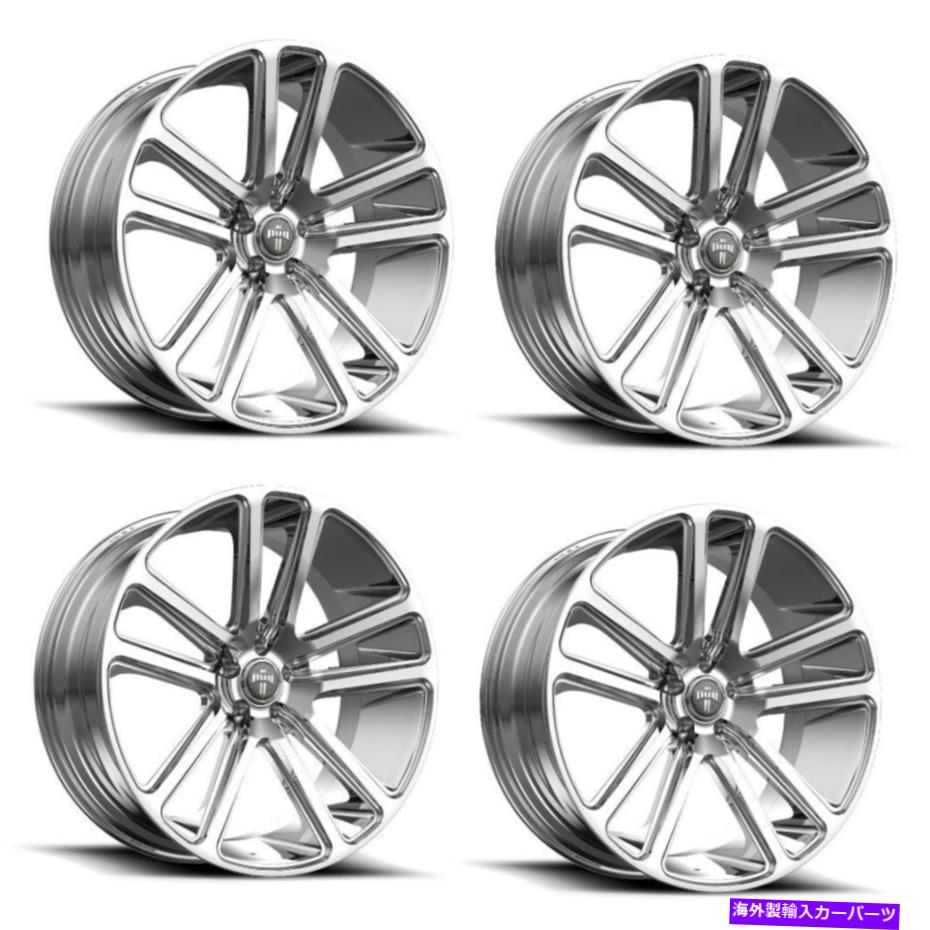 ホイール　4本セット セット4 24 "ダブ1PC S254 Flex Chrome 24x10 6x135ホイール30mm Ford Lincoln Rim Set 4 24" DUB 1PC S254 Flex Chrome 24x10 6x135 Wheels 30mm For Ford Lincoln Rim