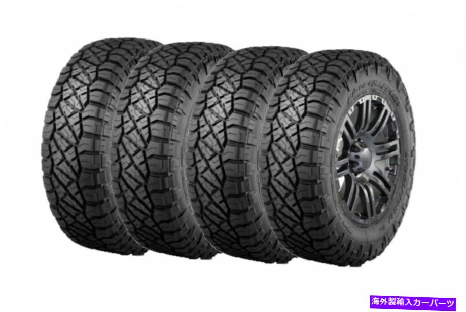 ホイール　4本セット LT285/55R22 E 124/121Qセット LT285/55R22 E 124/121Q Set 4 Nitto Ridge Grappler Hybrid Terrain Tires 2855522