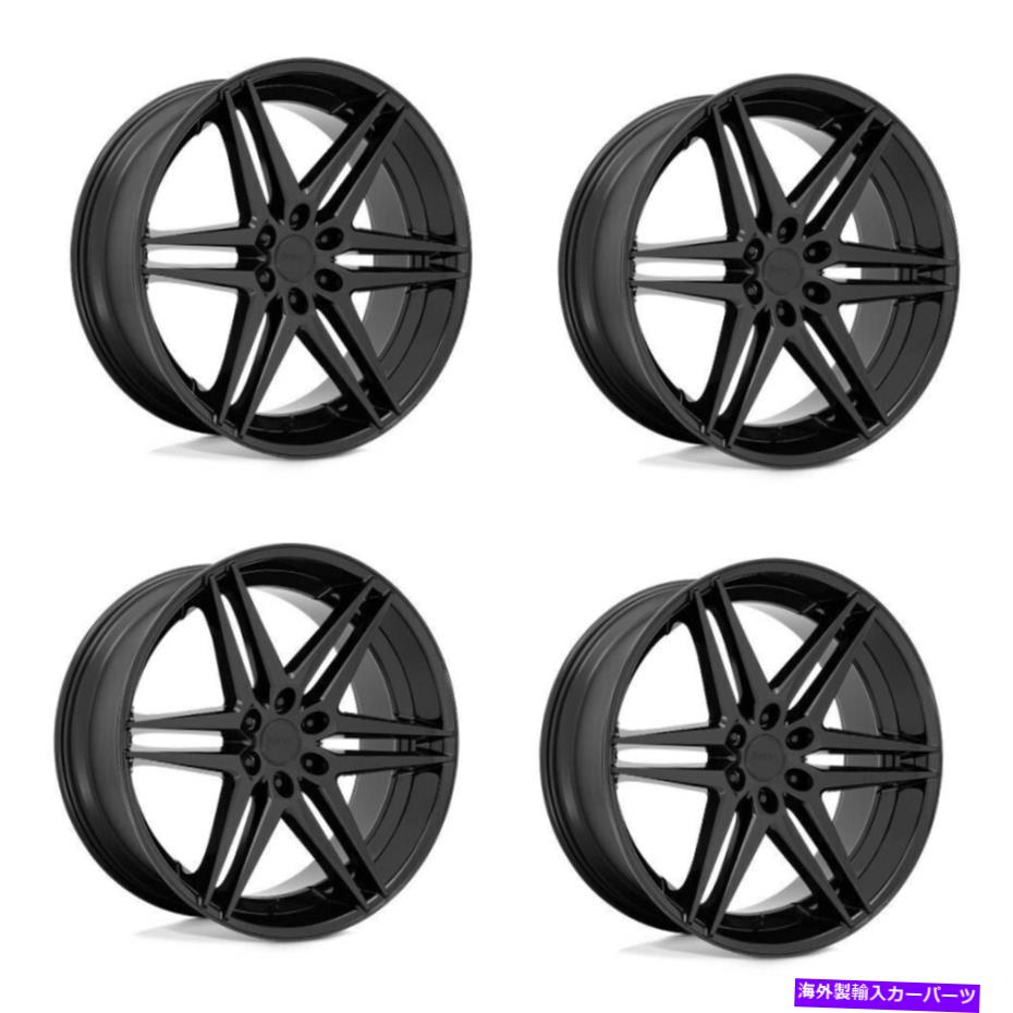 ホイール　4本セット セット4 24 "ダブ1PC S269ダーティドッグオールマットブラック24x10 6x5.5ホイー..