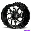ホイール 4本セット American Truxx AT1900スイープ20x9 8x6.5/8x165.1 -12ブラックミリングホイール(4)125.2 A...