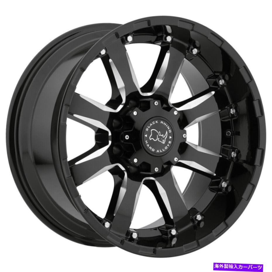 Us Custom Parts Shop USDM㤨֥ۥ롡4ܥå Black Rhino Sierra 18x9 5x5/5x127 -12֥åߥ󥰥ۥ478.1 18Υ Black Rhino Sierra 18x9 5x5/5x127 -12 Black Milled Wheels(4 78.1 18