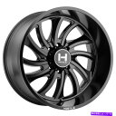 ホイール 4本セット 敵対的なH118デーモン20x10 6x135 -19フルブラックホイール(4)87 20