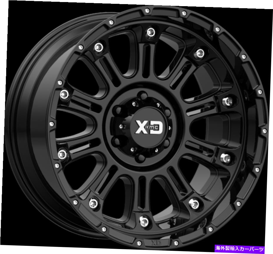 ホイール　4本セット XD XD829 HOSS II 20x9 8x170 -12グロスブラックホイール（4）125.1 20インチリム XD XD829 Hoss II 20x9 8x170 -12 Gloss Black Wheels(4) 125.1 20
