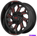 ホイール 4本セット Moto Metal Mo999 20x10 5x5.5/5x139.7 -18ブラックミリングレッドホイール(4)78.1 20
