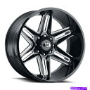 ホイール 4本セット Vision 363 Razor 20x12 8x6.5/8x165.1 -51ブラックミリングホイール(4)125.2 20