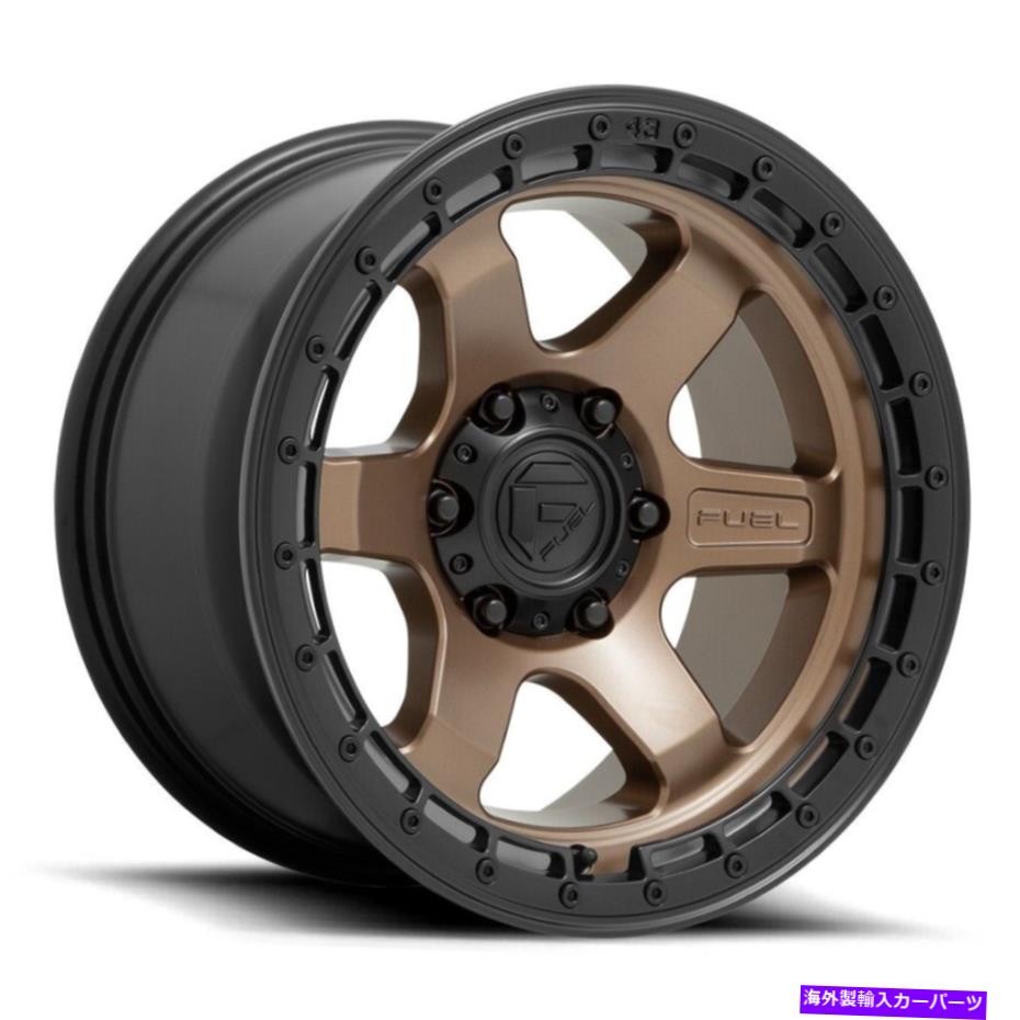 ホイール　4本セット 燃料D751ブロック18x9 6x135 20ブロンズブラックホイール（4）87.1 18インチリム Fuel D751 Block 18x9 6x135 20 Bronze Black Wheels(4) 87.1 18