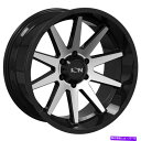 ホイール 4本セット イオン143 20x9 8x6.5/8x165.1 0ブラック機械加工ホイール(4)125.2 20