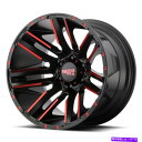 ホイール 4本セット Moto Metal Mo978 Razor 20x10 5x5/5x127 -24ブラックレッドホイール(4)78.1 20