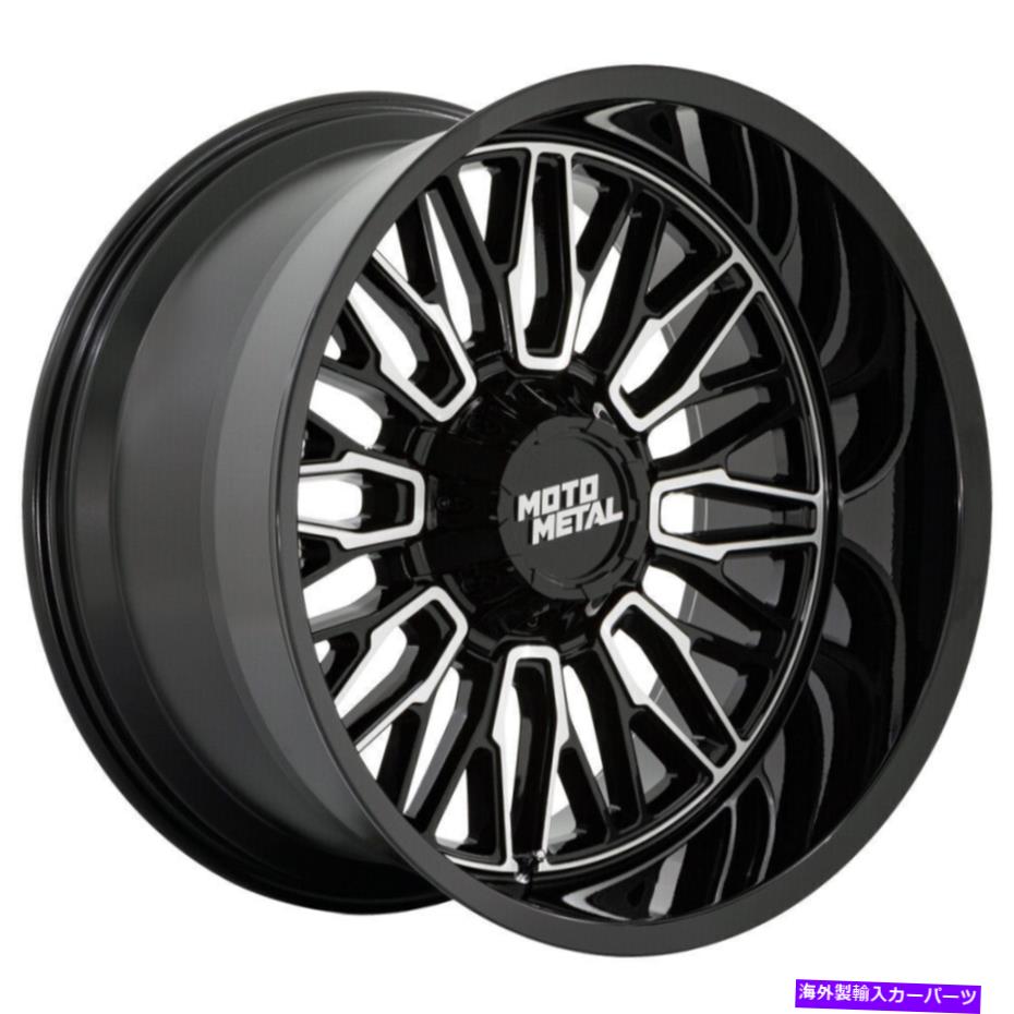 ホイール　4本セット Moto Metal Mo809 Stinger 20x10 8x6.5/8x165.1 -18ブラック機械加工ホイール（4）125.1 Moto Metal MO809 Stinger 20x10 8x6.5/8x165.1 -18 Black Machined Wheels(4) 125.1