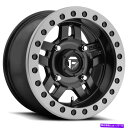 ホイール 4本セット 燃料D917 ANZAビードロックUTV 15x7 4x137 38マットブラックホイール(4)110.1 15