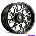ホイール 4本セット American Truxx at1913 Destiny 22x12 8x170 -44ブラック機械加工ホイール(4)125.2 22