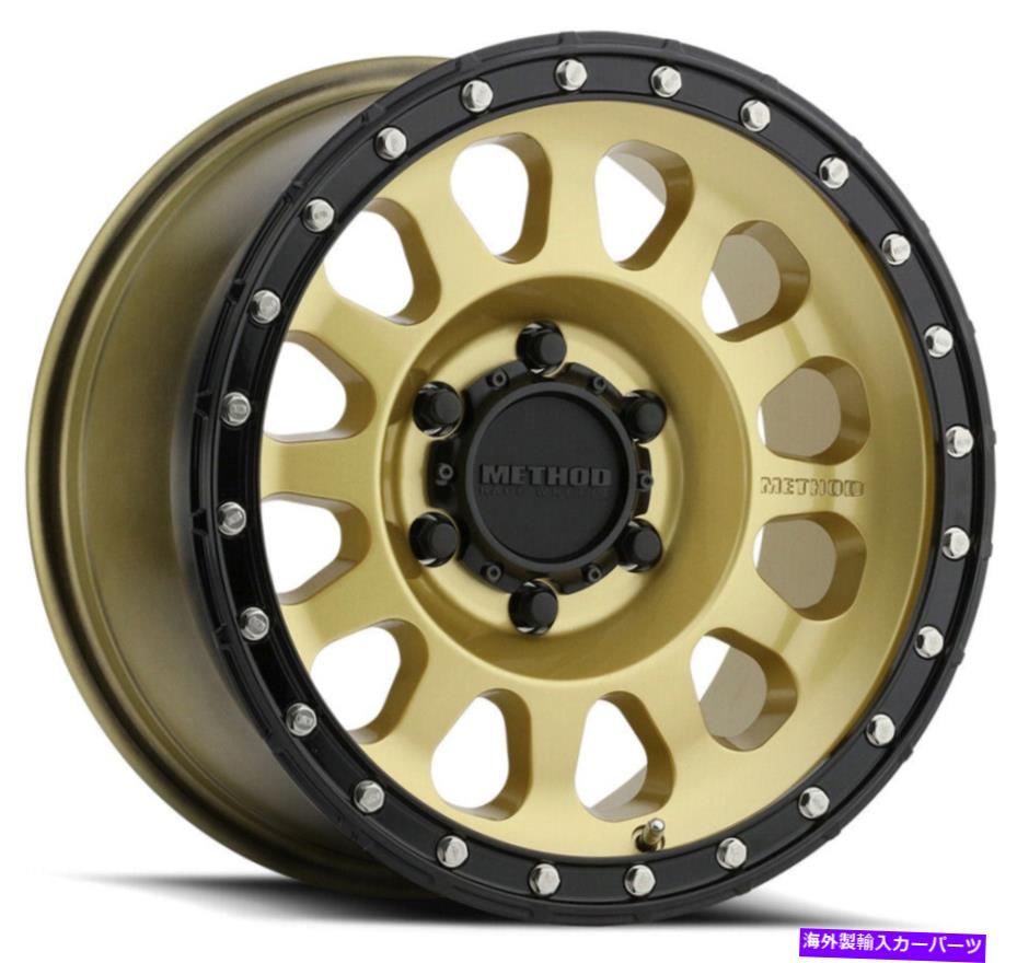 ホイール　4本セット メソッドMR315 17x8.5 6x135 0ゴールドホイール（4）87 17 