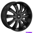 ホイール 4本セット Mazzi 374 Rolla 22x9.5 6x135/6x5.5 30ブラックミリングスポーツホイール(4)106 22