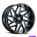 ホイール 4本セット Vision 361 Spyder 22x12 8x6.5/8x165.1 -51ブラックミリングホイール(4)125.2 22